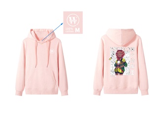 Mindset-7 Hoodie - Pink & White design