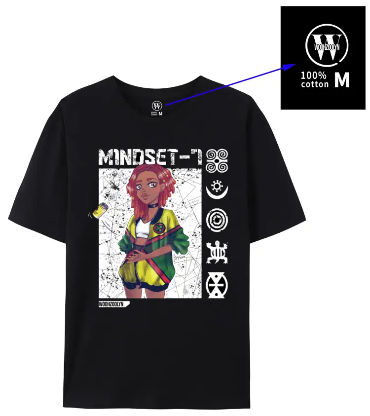 Mindset-7 T-shirt - Black & White design