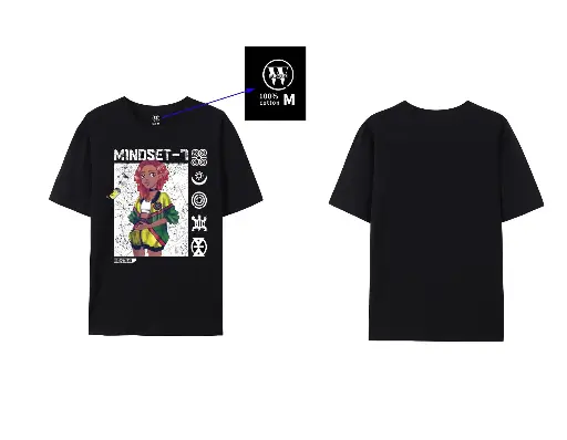 Mindset-7 T-shirt - Black & White design