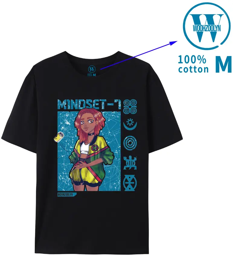 Mindset-7 T-shirt - Black & Blue design