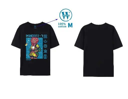 Mindset-7 T-shirt - Black & Blue design